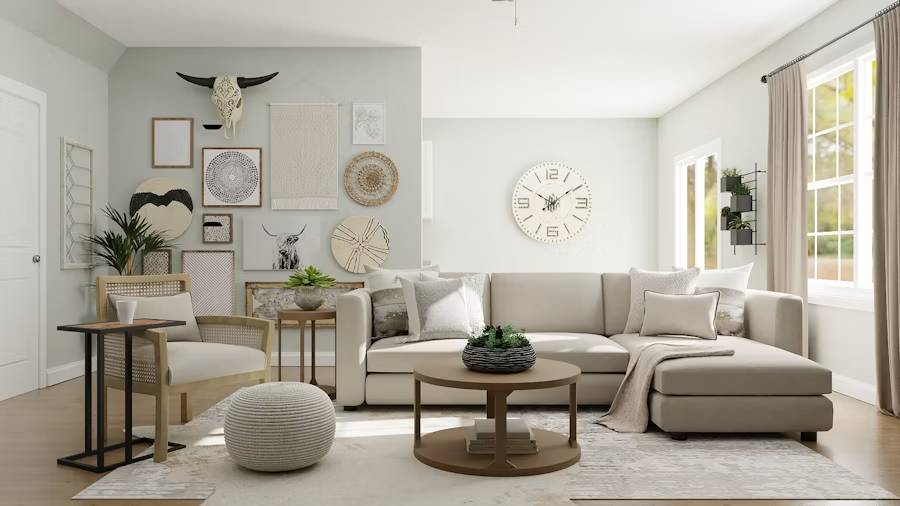 Walls, trim and ceiling